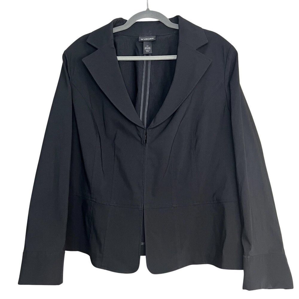 Lane Bryant GUC Black Blazer Jacket Stretch Womens Plus Size 24 - 2X
